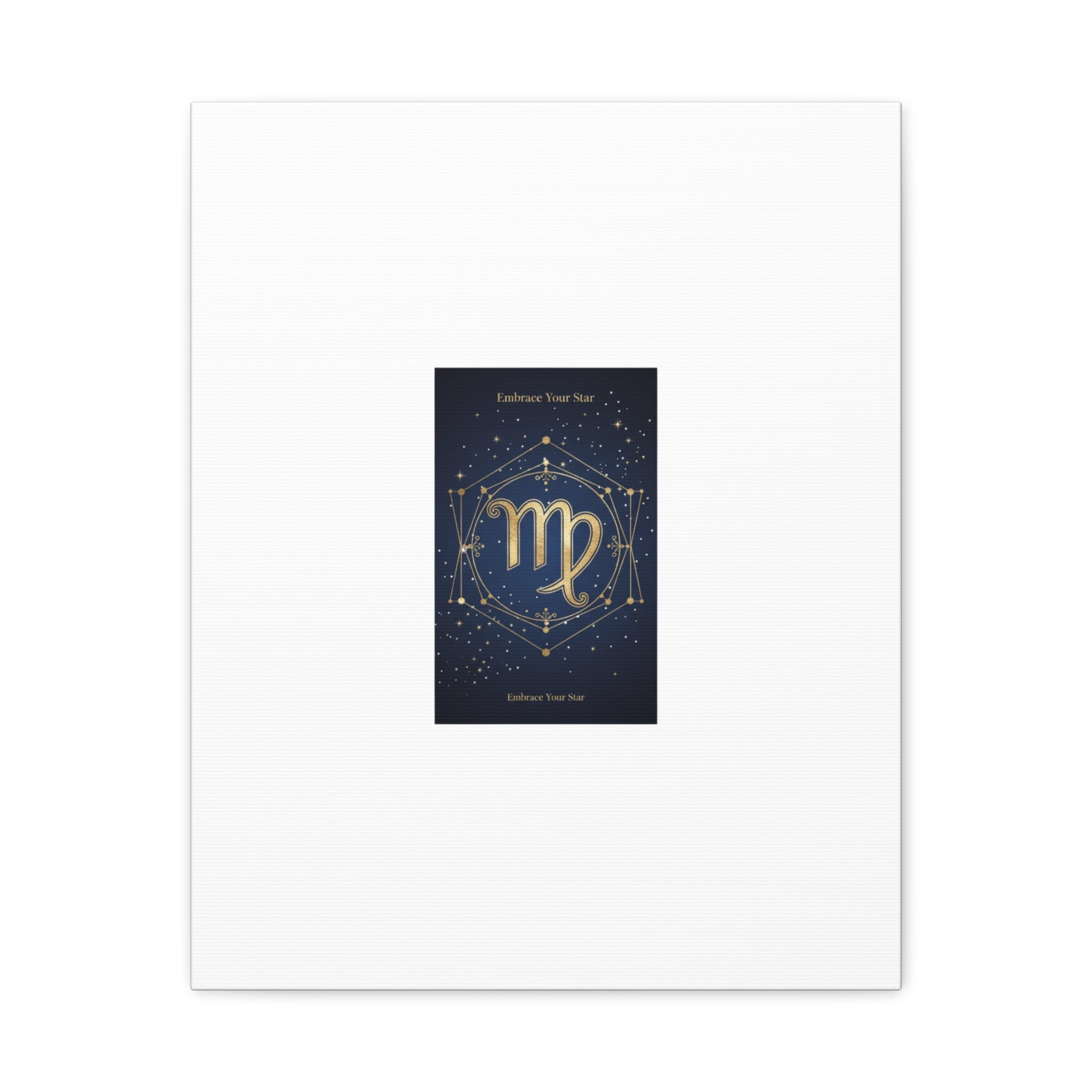 Virgo Zodiac Canvas, Astrology Art Print | Celestial Constellation Wall Decor