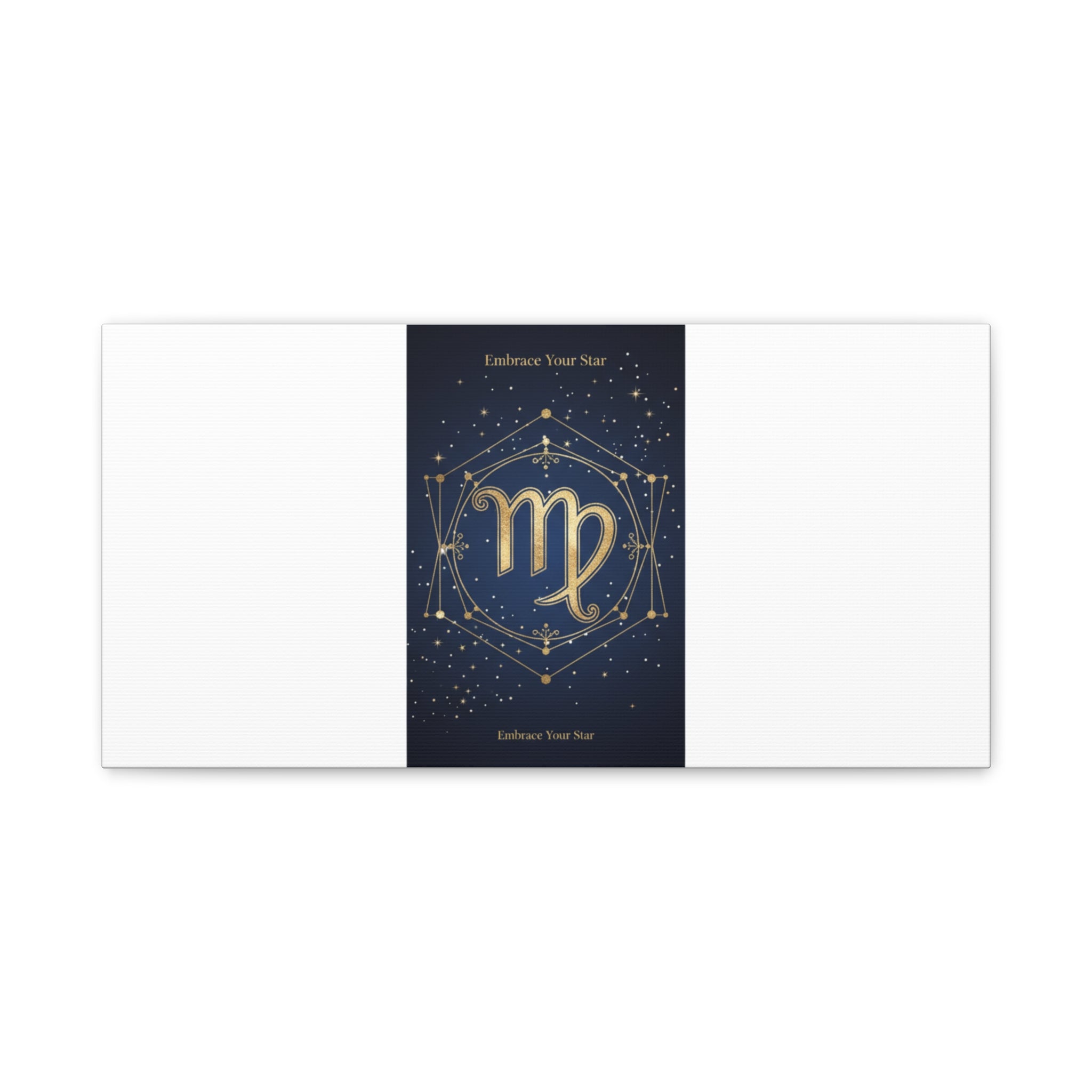 Virgo Zodiac Canvas, Astrology Art Print | Celestial Constellation Wall Decor
