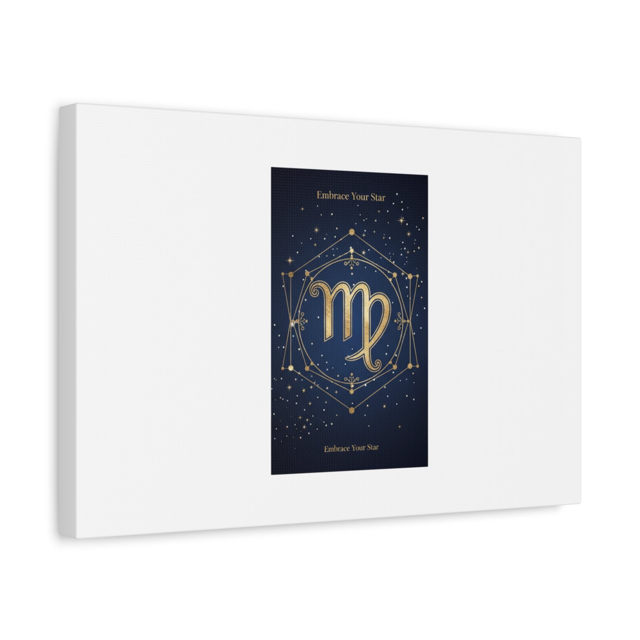 Virgo Zodiac Canvas, Astrology Art Print | Celestial Constellation Wall Decor