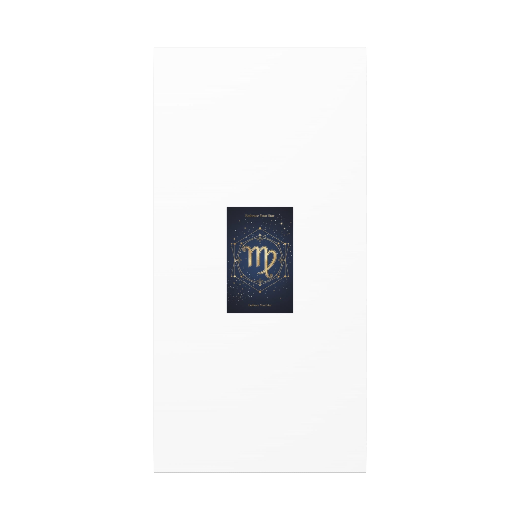 Virgo Zodiac Canvas, Astrology Art Print | Celestial Constellation Wall Decor