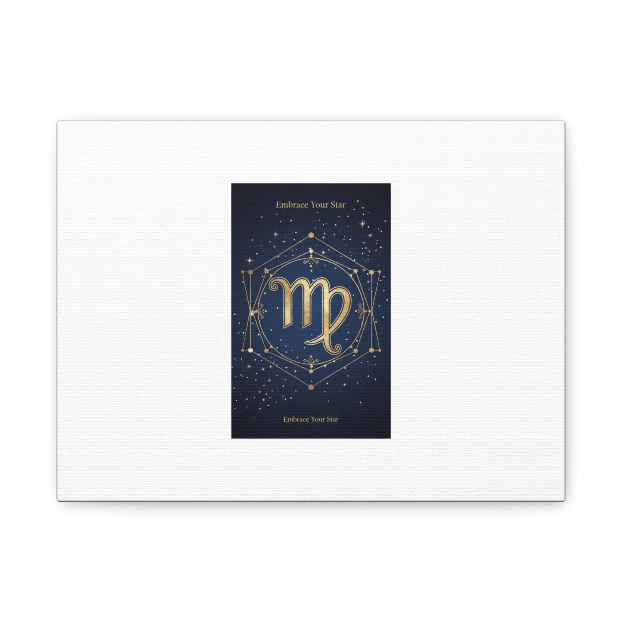 Virgo Zodiac Canvas, Astrology Art Print | Celestial Constellation Wall Decor