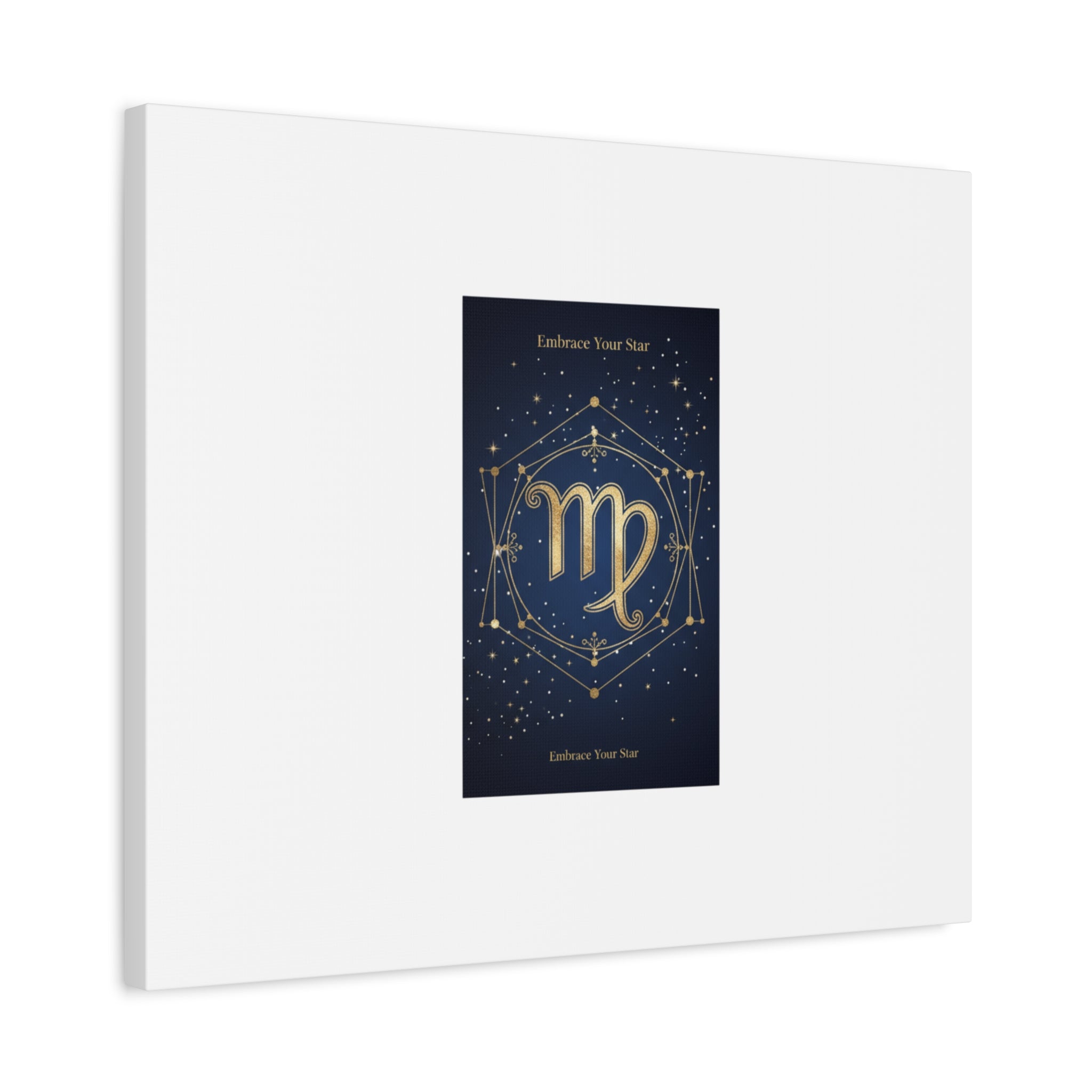 Virgo Zodiac Canvas, Astrology Art Print | Celestial Constellation Wall Decor