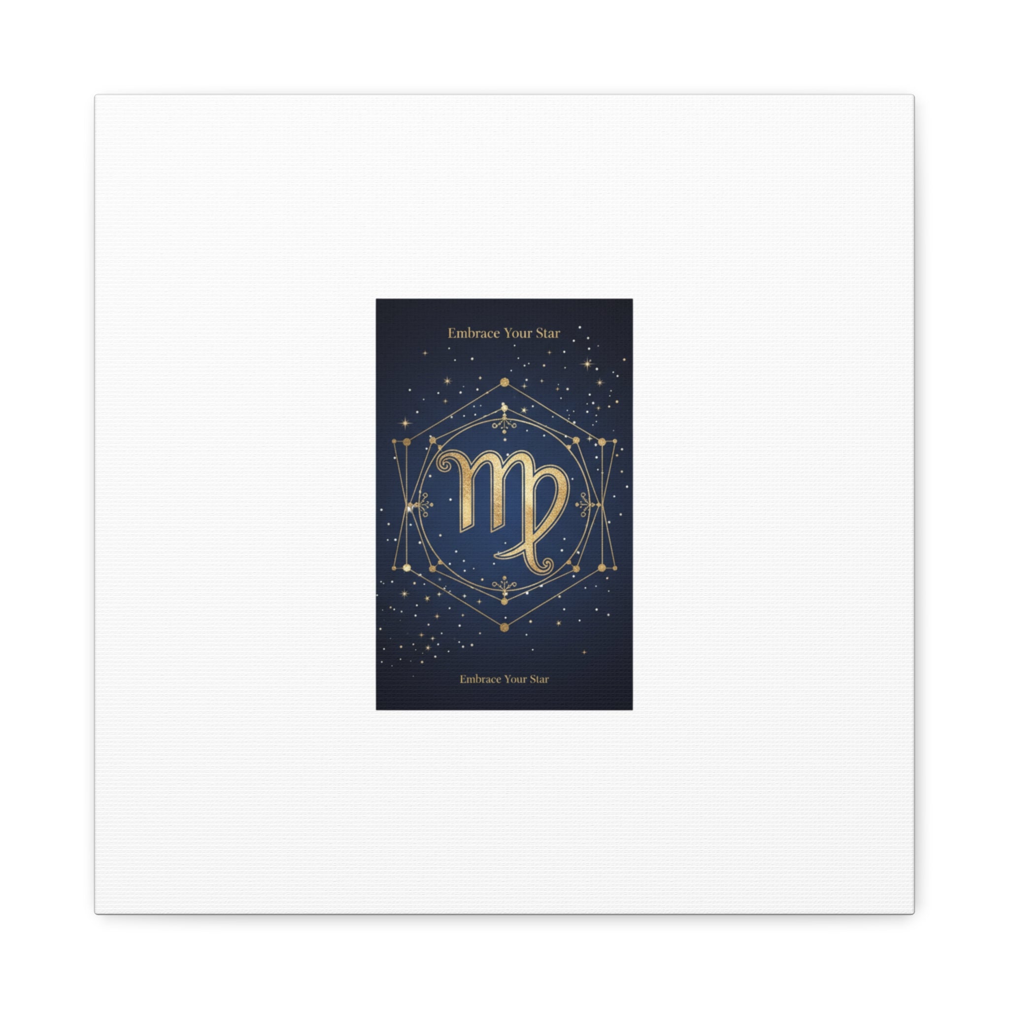 Virgo Zodiac Canvas, Astrology Art Print | Celestial Constellation Wall Decor