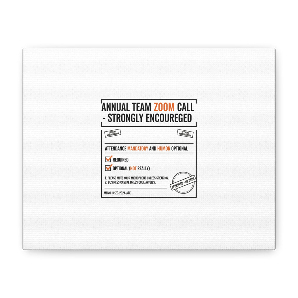 Office Sign Parody Canvas, Workplace Humor Notice Typography | Desk Wall Art