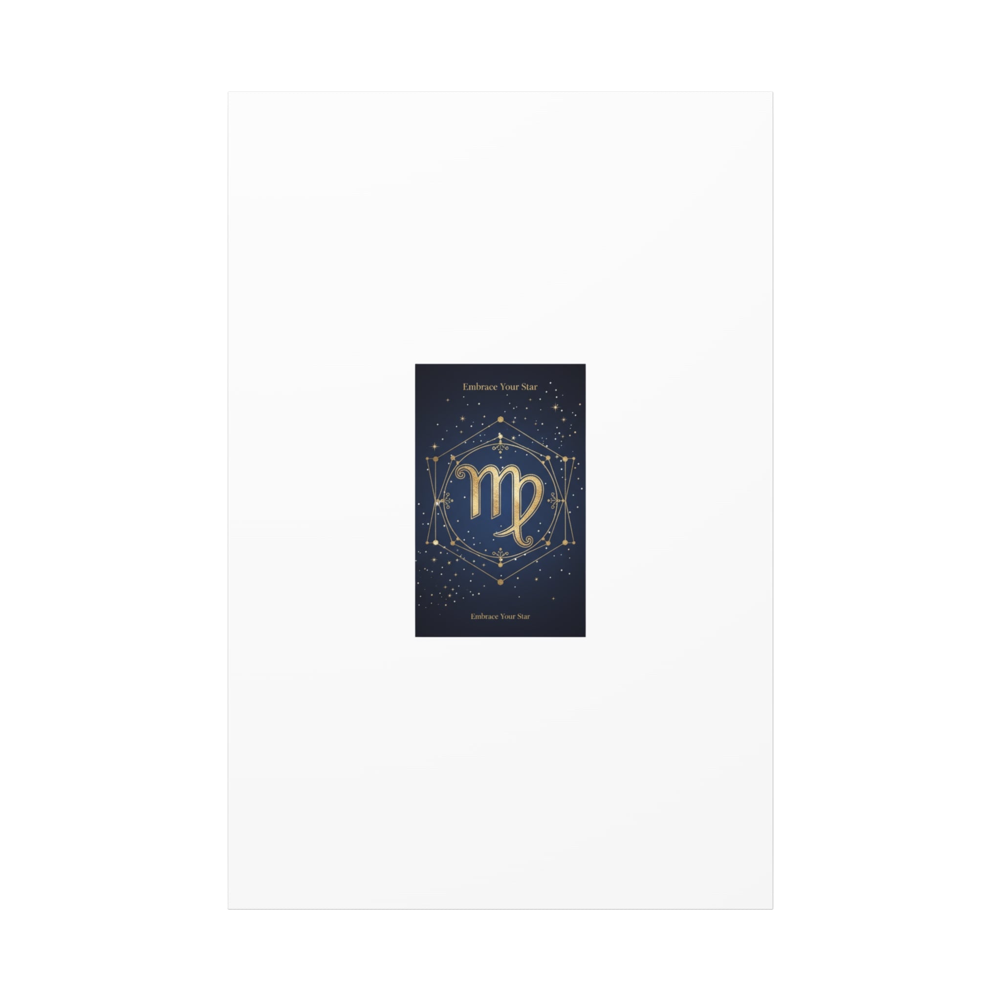 Virgo Zodiac Canvas, Astrology Art Print | Celestial Constellation Wall Decor