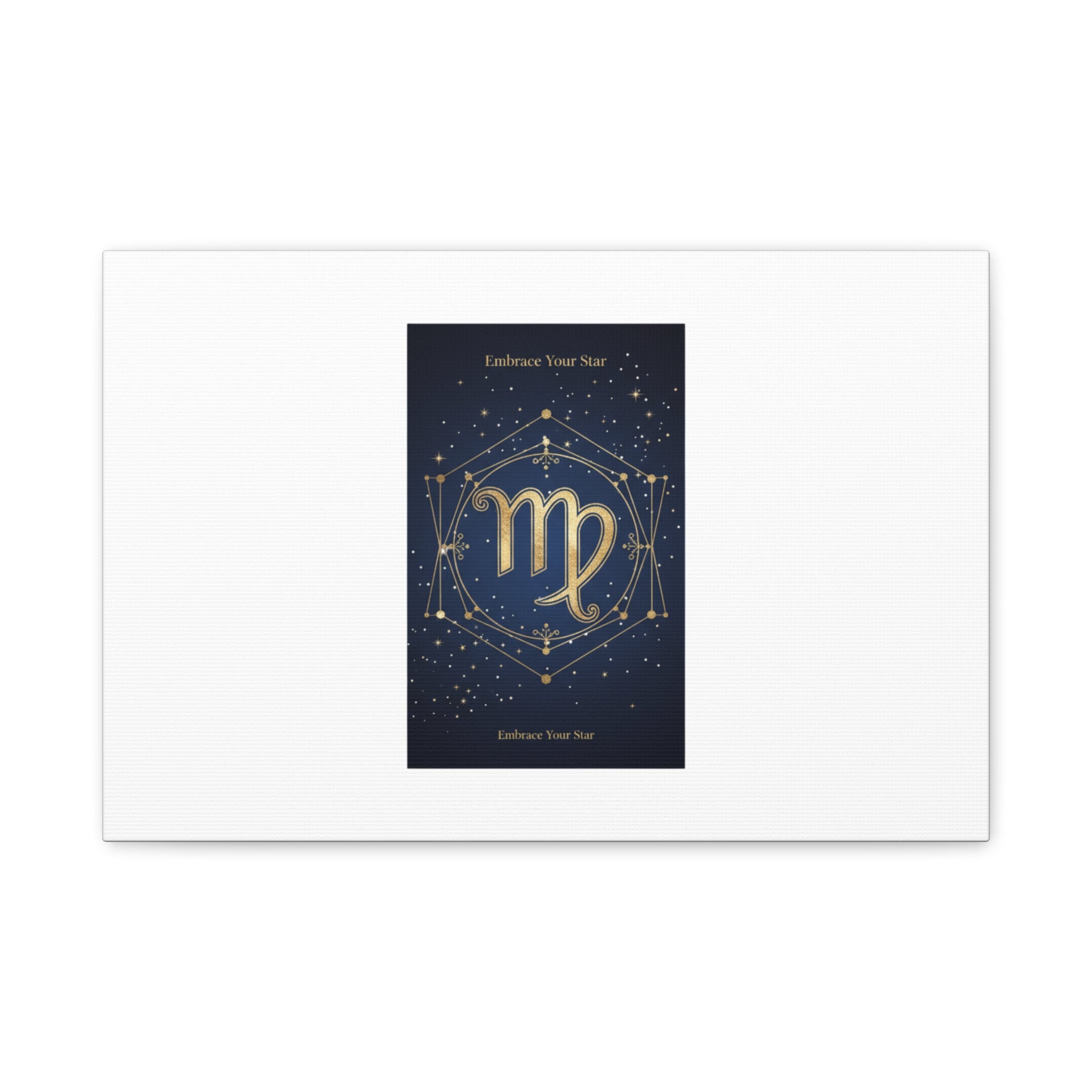 Virgo Zodiac Canvas, Astrology Art Print | Celestial Constellation Wall Decor