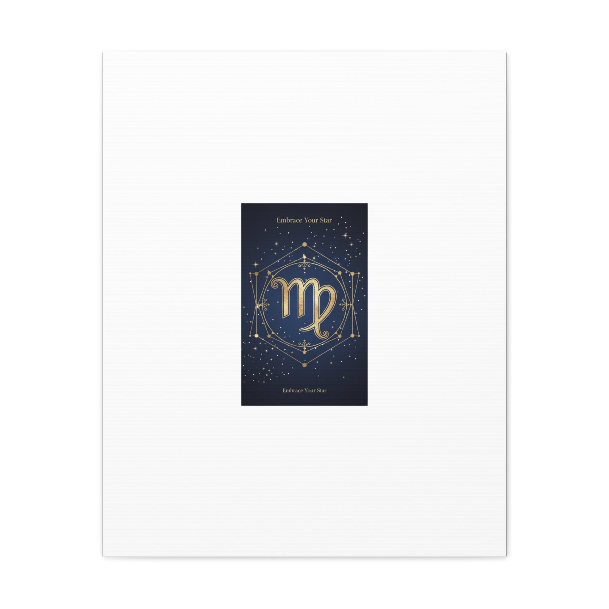 Virgo Zodiac Canvas, Astrology Art Print | Celestial Constellation Wall Decor