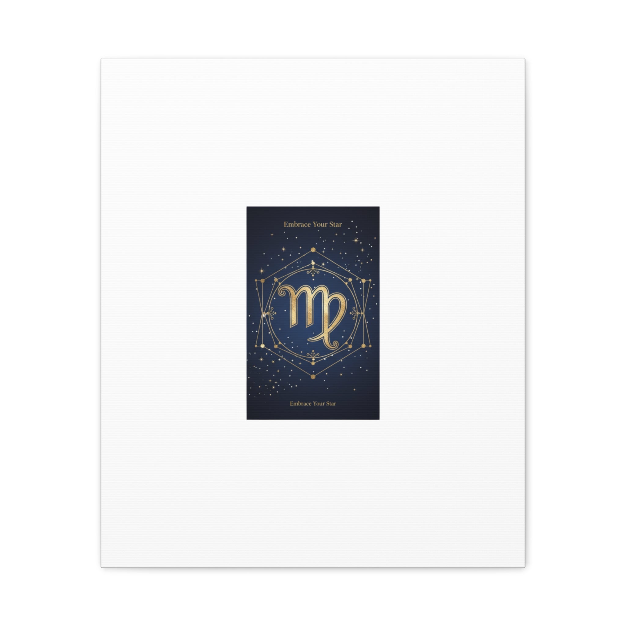 Virgo Zodiac Canvas, Astrology Art Print | Celestial Constellation Wall Decor